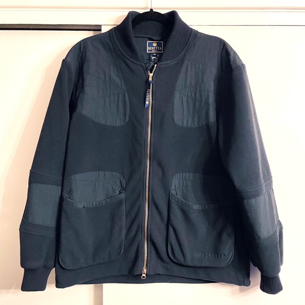 BERETTA VICTORY FLEECE SHOOTING JACKET SIZE M DESIGNED IT ITALY EXCELLENT COND